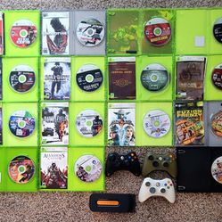 Xbox Games, Controllers, And Hard Drive