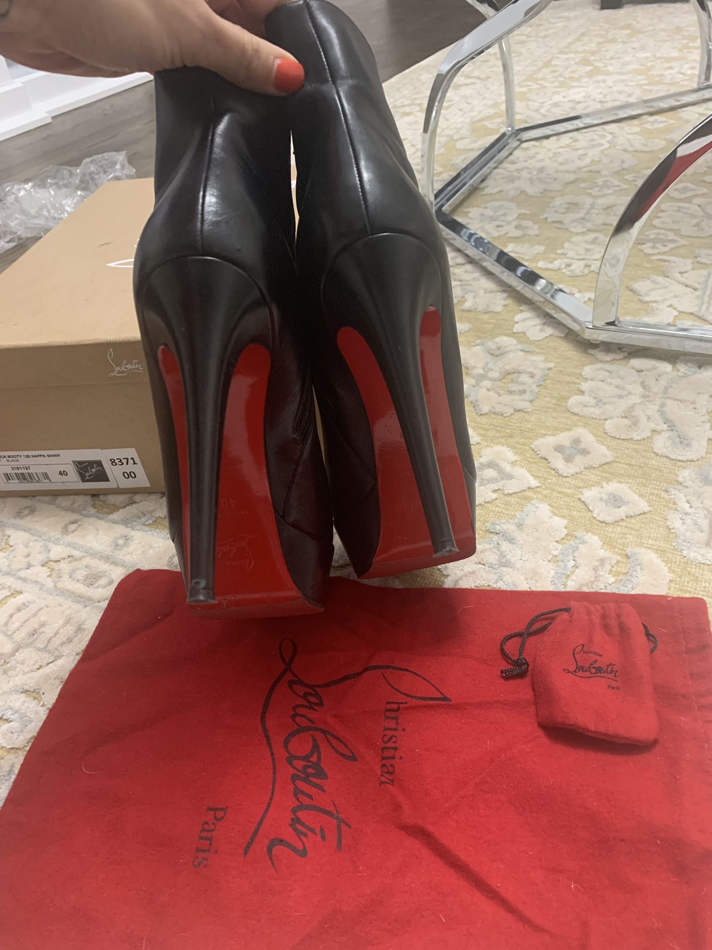 Christian Louboutin Bianca Booty 120 Ankle Boots for Sale in Staten 