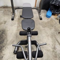 Bench Press Set With Bar And Weights