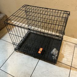 Dog Crate With Dish 