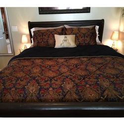High-End Queen Size Bedding Set - Like New