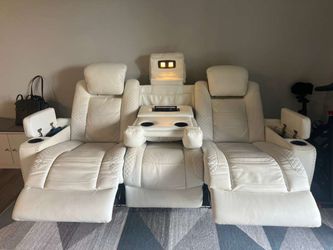 Ashley Party Time Dual Power Reclining Sofa