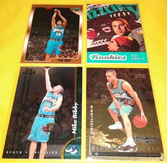 Vancouver Grizzlies Mike Bibby Rookie Cards