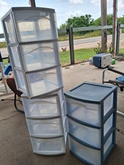 Plastic drawers $15 ea