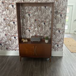 Brown Living Room Cabinet/Hutch