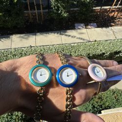 Genuine gucci 1100 11/12 Vintage Restored Ladies watches Interchangeable Bezel 