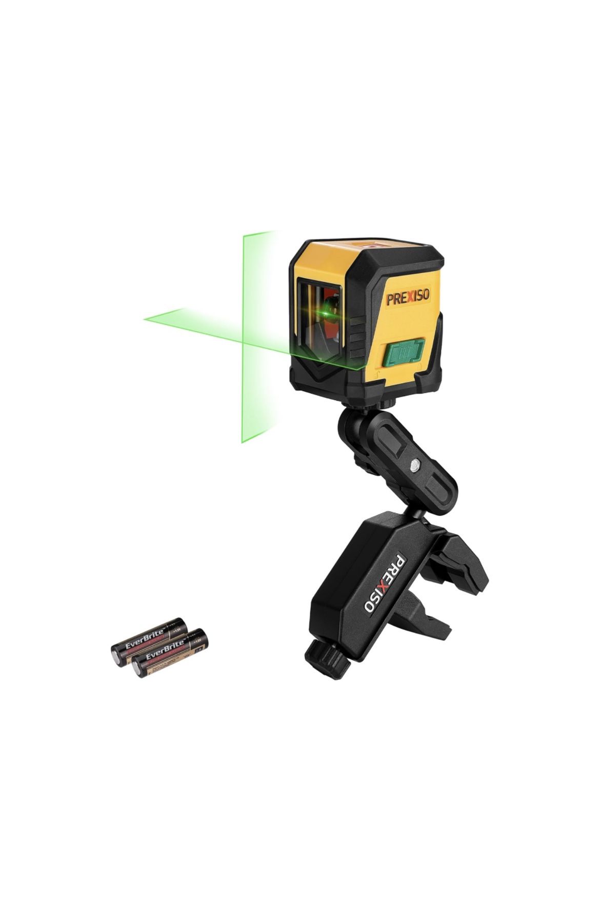 New (NO BOX) PREXISO Laser Level with Tripod, 65Ft Self Leveling Cross Line Laser Level, Green Line leveler Tool for Hanging Picture, Floor Tile, Hom