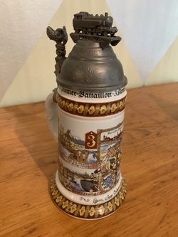 German military transportation corps lithophane stein 1911-1913