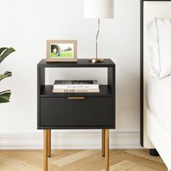 bedside table with drawers