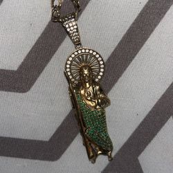 Saint Jude diamond cut chain