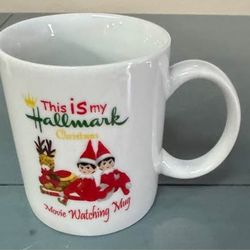 This Is My Hallmark Christmas Mug Coffee Cup with Elves & Reindeer just $5 