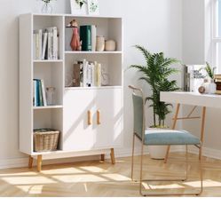 Bookcase With Double Door Cabinet 