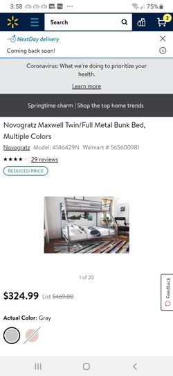 Brand new twin over full bunk bed mattresses not included