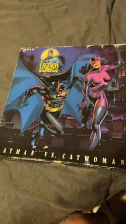 Antique Batman vs catwoman action figures