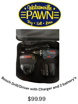 Bosch drill driver wth 2 batterys and charger