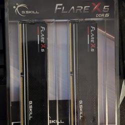Computer RAM G.Skill Flare X5 DDR5 16GBx2 F5-6400J3239G16GX2-FX5 Black Heatsink