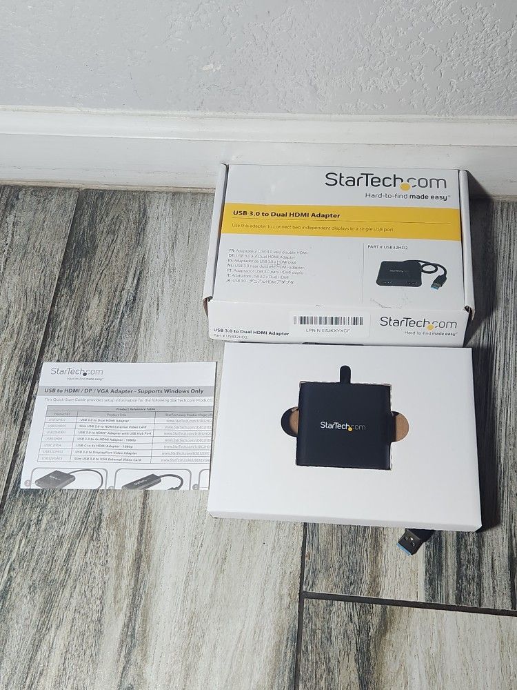https://offerup.com/redirect/?o=U3RhclRlY2guY29t USB 3.0 to Dual HDMI Adapter, USB to 2x HDMI Monitor Converter for Windows, TAA (no support for macOS