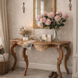 Pine Wood Entry Table 