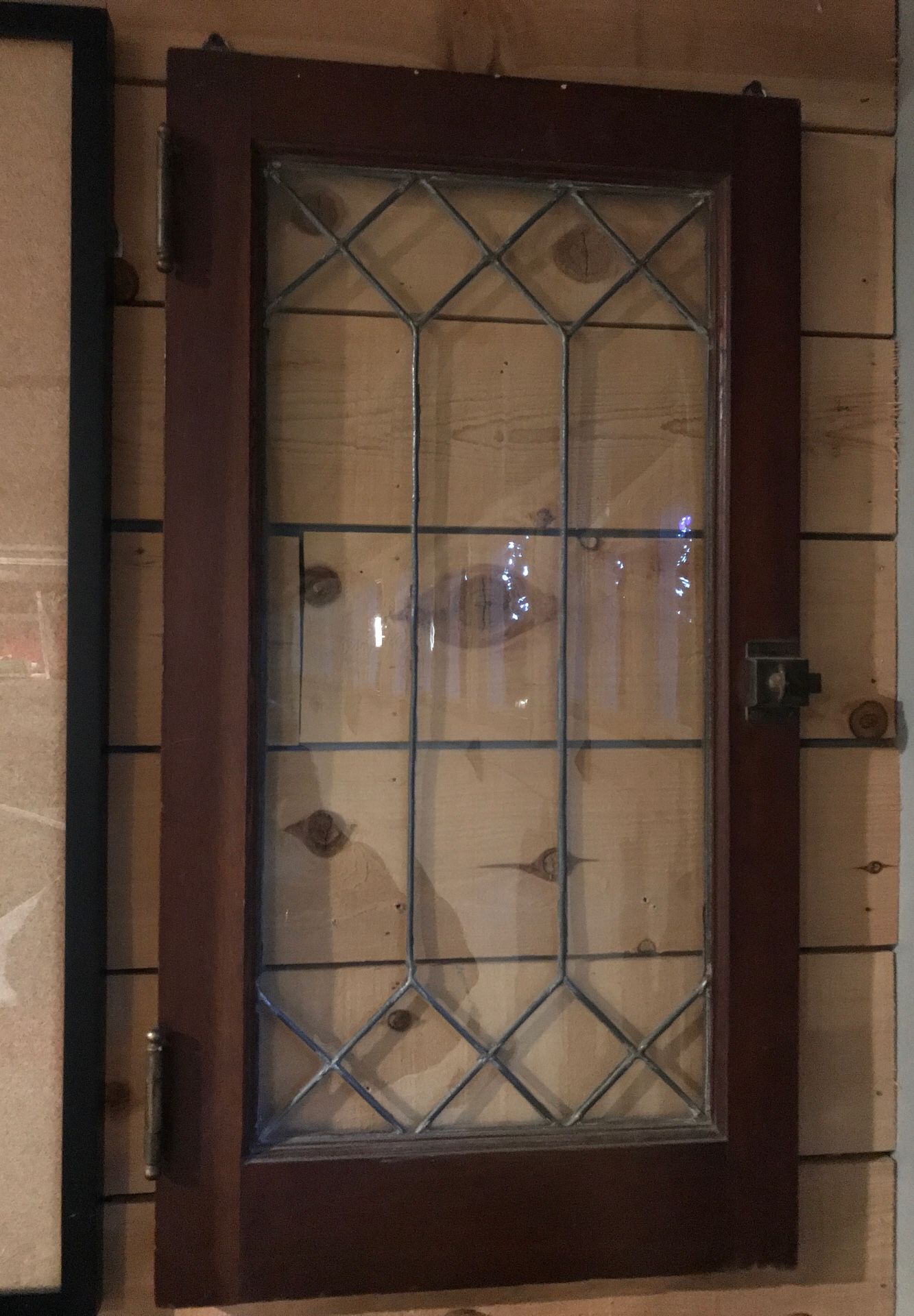 Antique leaded glass window