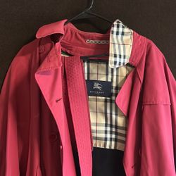 Burberry London Red Ladies Trench coat