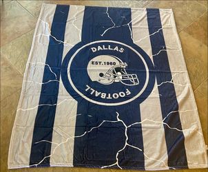 New Dallas Football Blanket. Blue