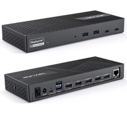 WAVLINK USB C Docking Station 3 Monitors (4K@60Hz), Displaylink Laptop Docking Station with 100W PD Charging for M1/M2/M3/M4 Mac/Windows -USB C (3 HDM
