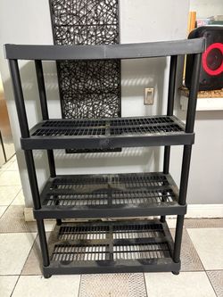 Plastic shelves $60