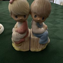 Precious Moments Salt And Pepper Shakers