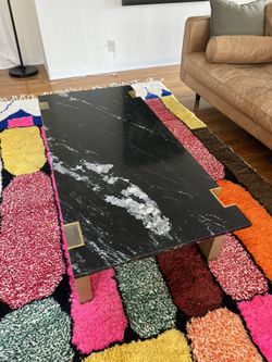 West elm Coffee Table Marble And Brass 