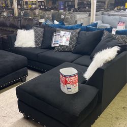 Implosion Black Sectional 
