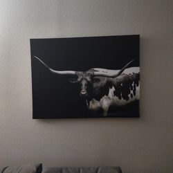 Large Bull Canvas - 24x36