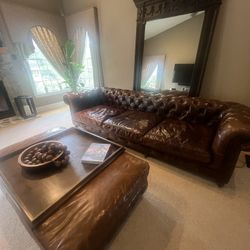 Restoration Hardware Sofa , Chair & Ottoman