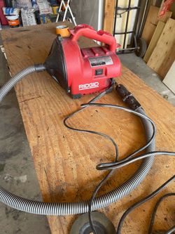 Electric ridgid drain cleaner