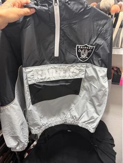 Raiders jacket pull on hoodie
