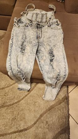 Womens Xl Overalls Stonewashed