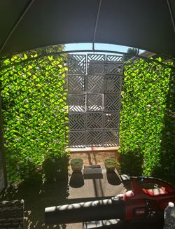 Outdoor artificial vine plant fencing sets of 4