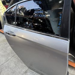 Honda Accord Rear Door Passenger Side RH Silver 2013 - 2017 ; JC176
