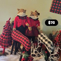 Plaid Christmas Set Up