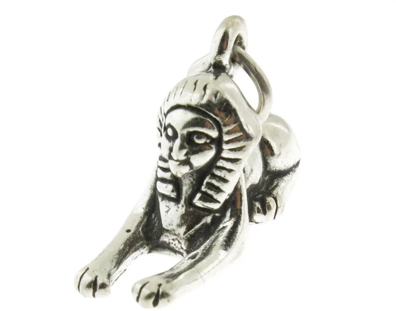 925 Sterling Silver Egyptian Sphinx Charm 