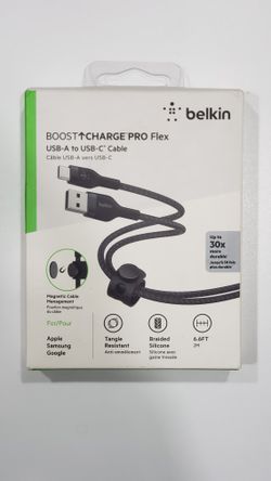 Brand New: Belkin Braided 1.8M USB-C Charging Cable