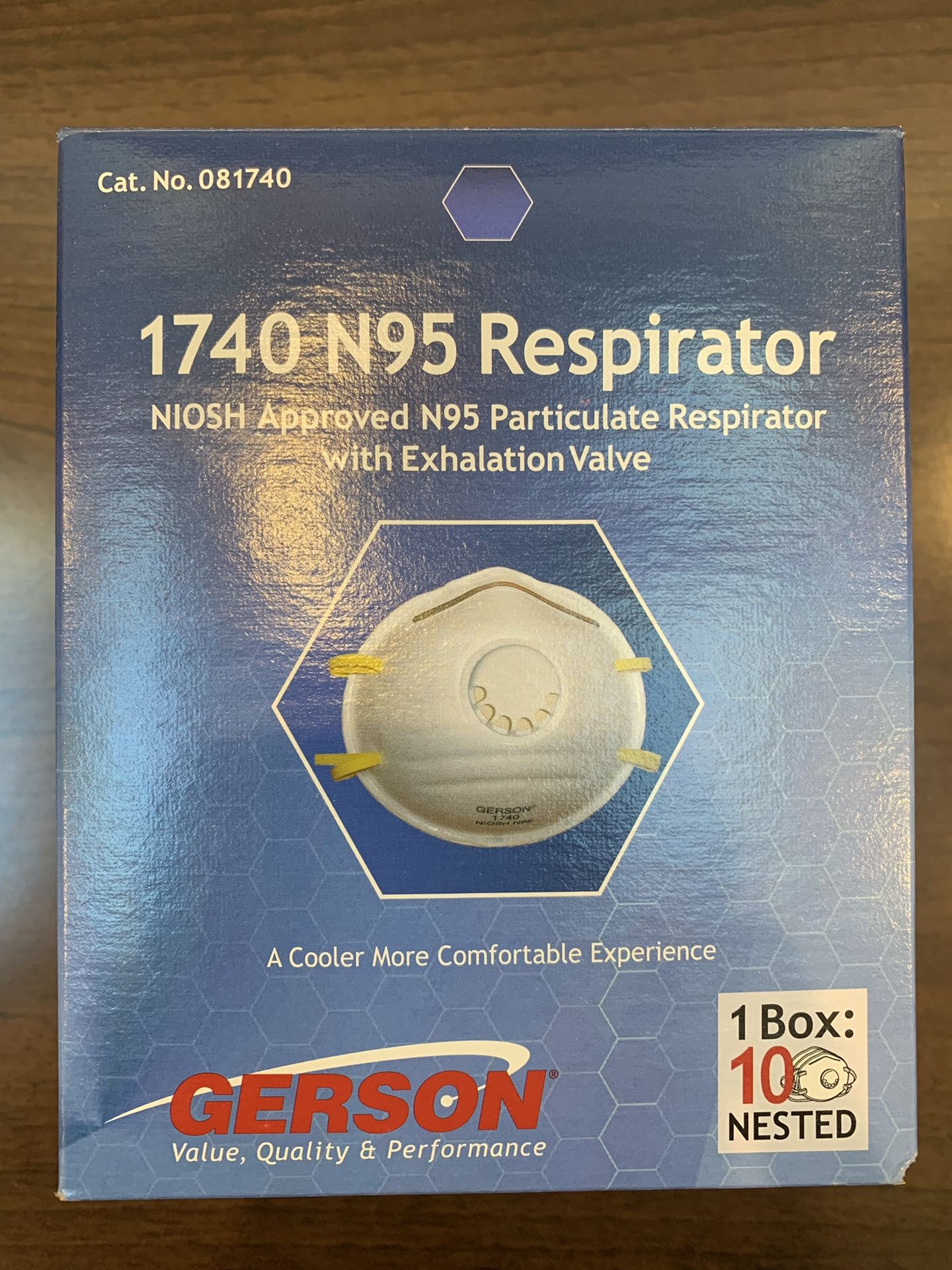 Gerson N95 Respirator- 1 Individually Sealed Mask