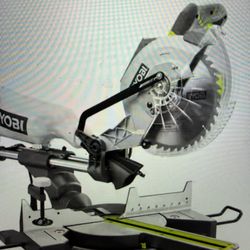 RYOBI 15 Amp 10 In Corded Sliding Compound Minter Saw With LED Cutline 