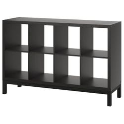 Cabinet shelving unit with an underframe in black-brown