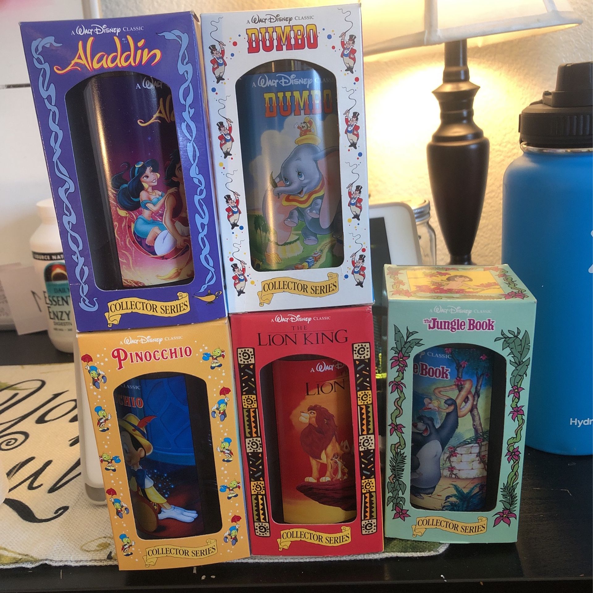 Walt Disney Collector Cups Set Of 5