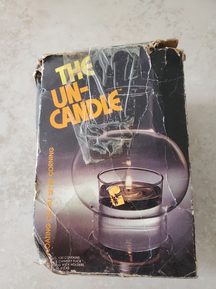 New Glass Uncandle Uses Lamp Oil And Wick