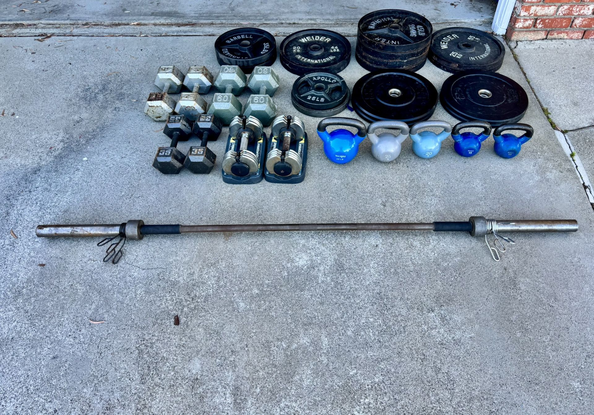 Weights And Workout Bench