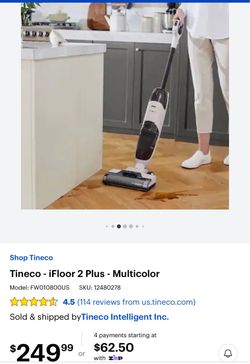 Tineco ifloor2 wet/dry vac