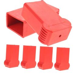 4pcs Non- Ladder Feet Protectors Rubber Covers for Ladder Safety Easy Installation Scratch-Resistant