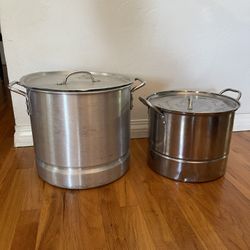 Set Of 2 Large Pots