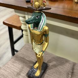 VINTAGE Egyptian Anubis Cairo Egypt Decor Statue From 1992